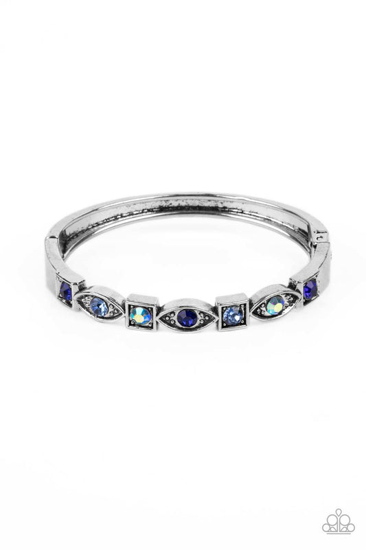 Poetically Picturesque - Silver w-Blue Bracelet - Paparazzi Accessories