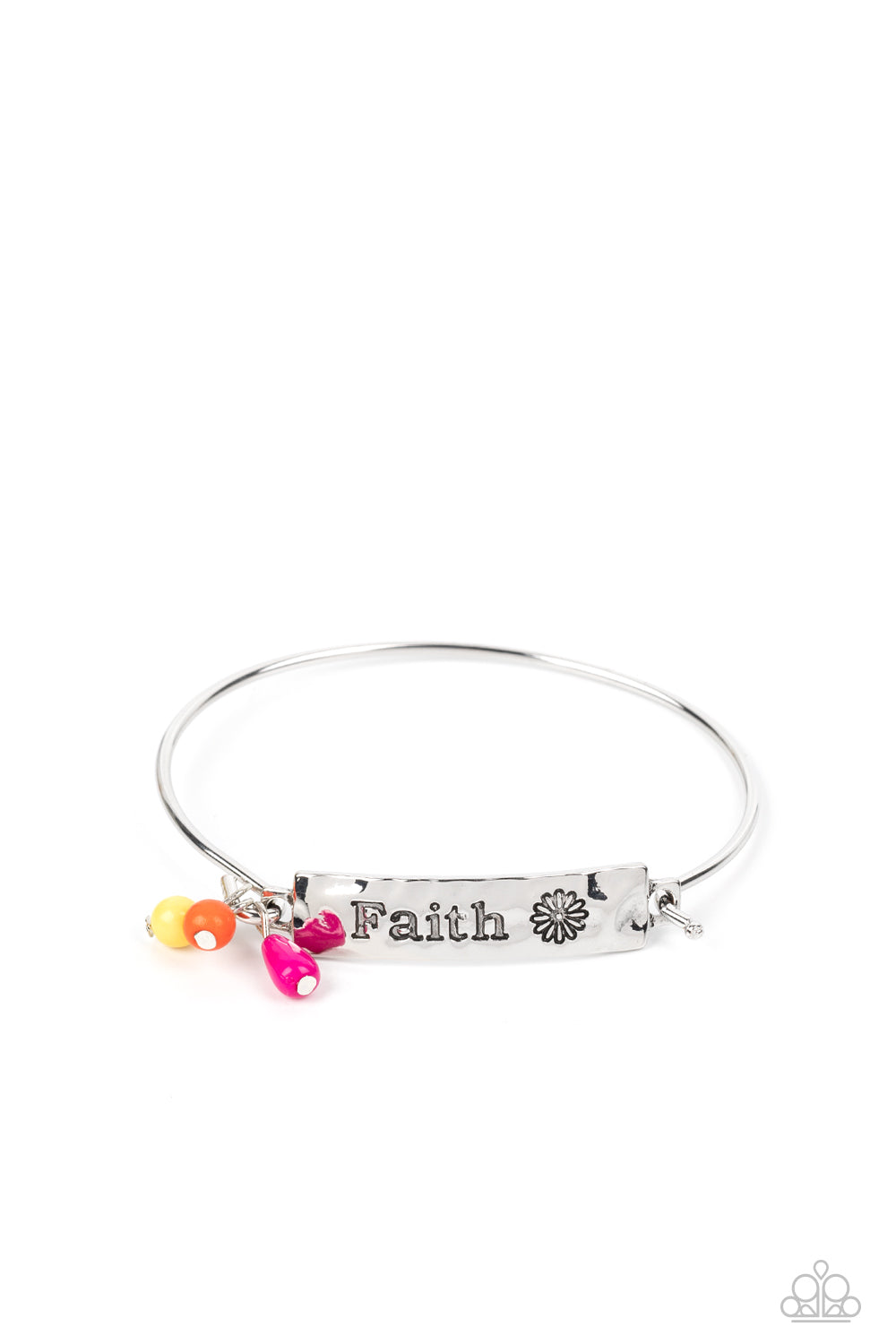 Flirting with Faith Silver Bracelet - Paparazzi Accessories
