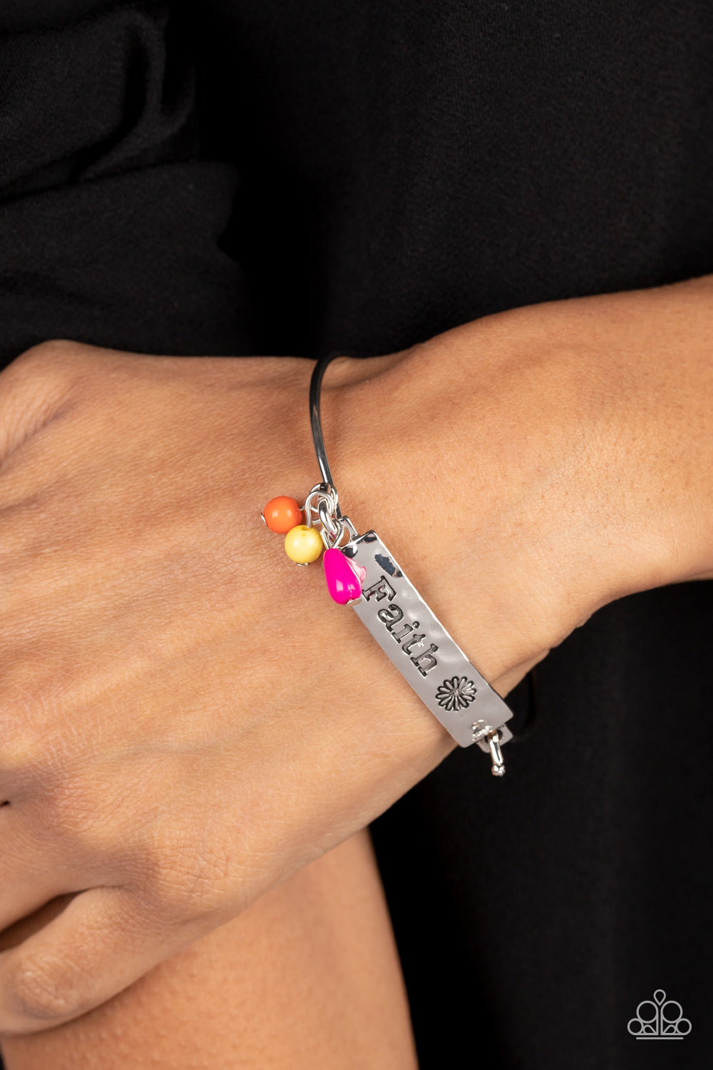 Flirting with Faith Silver Bracelet - Paparazzi Accessories