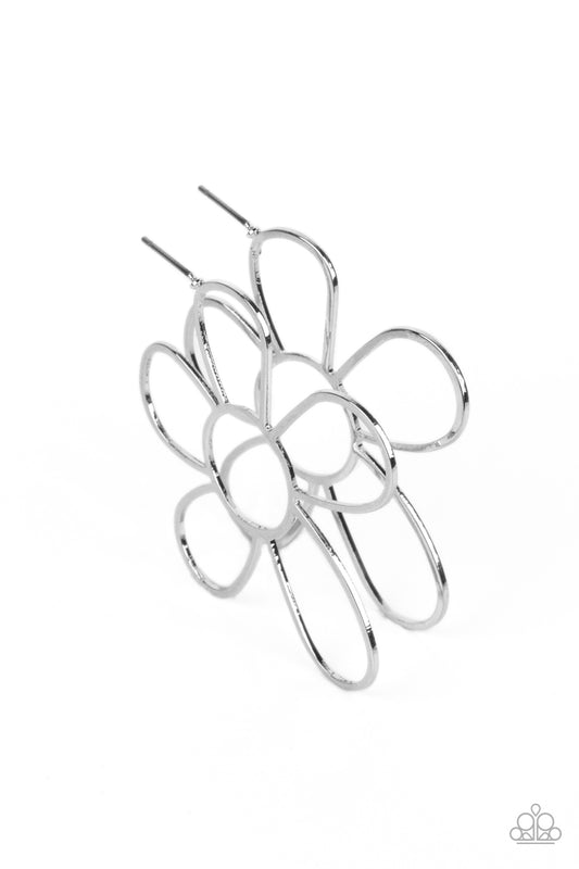 Rustic Rarity - Silver Earrings