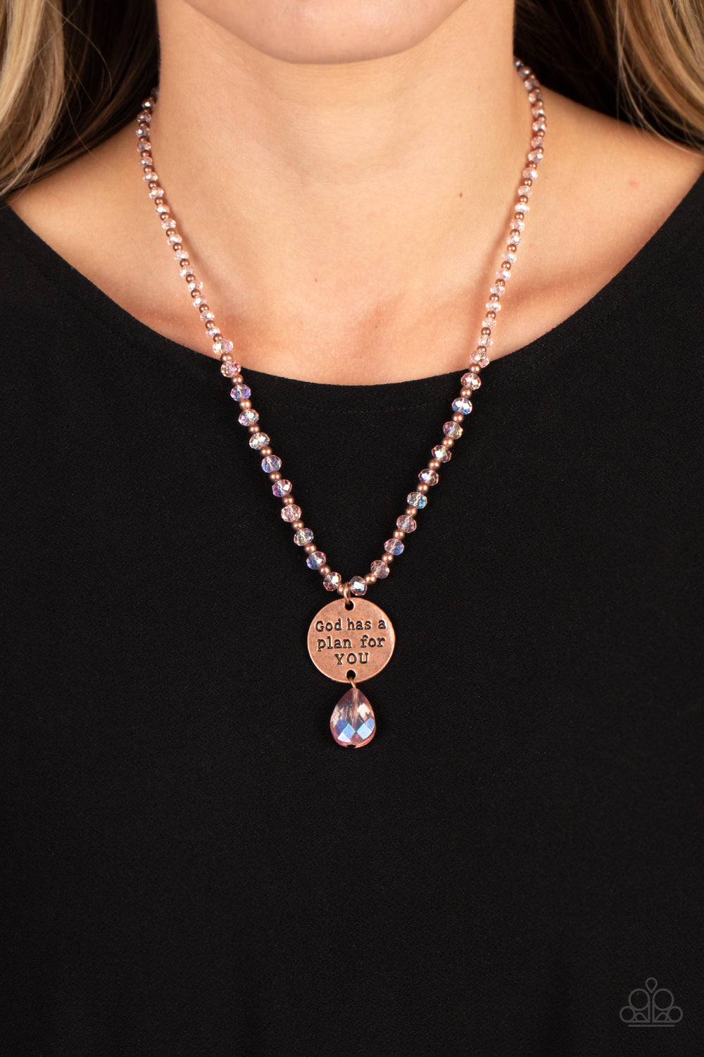 Priceless Plan - Copper Necklace - Paparazzi Accessories