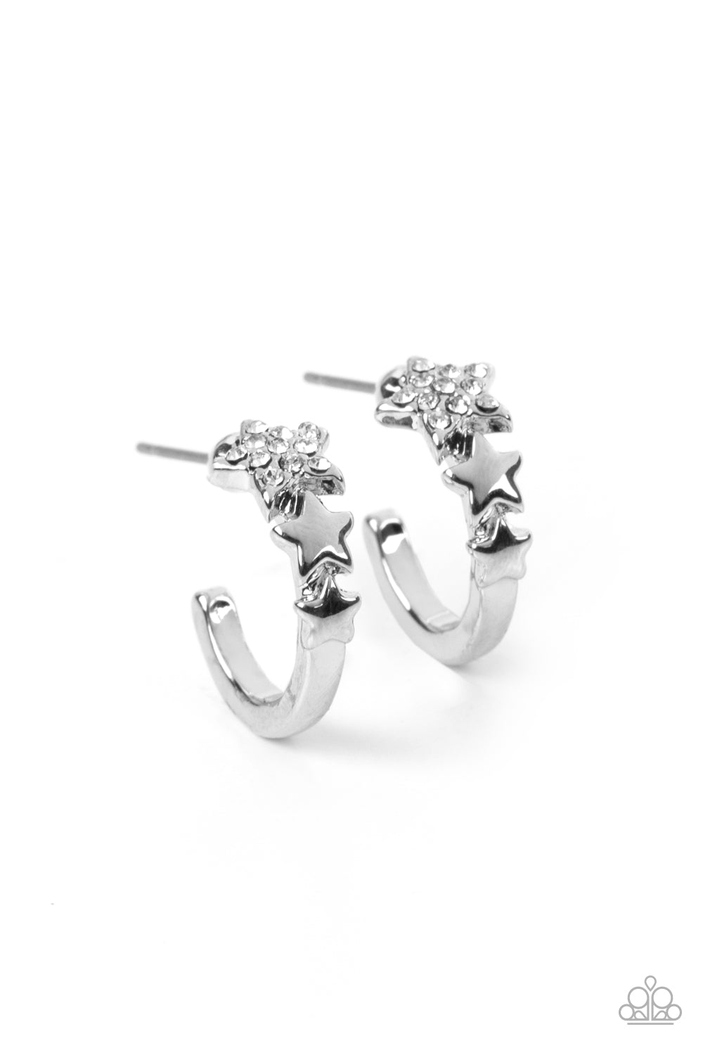 Starfish Showpiece - White Earrings