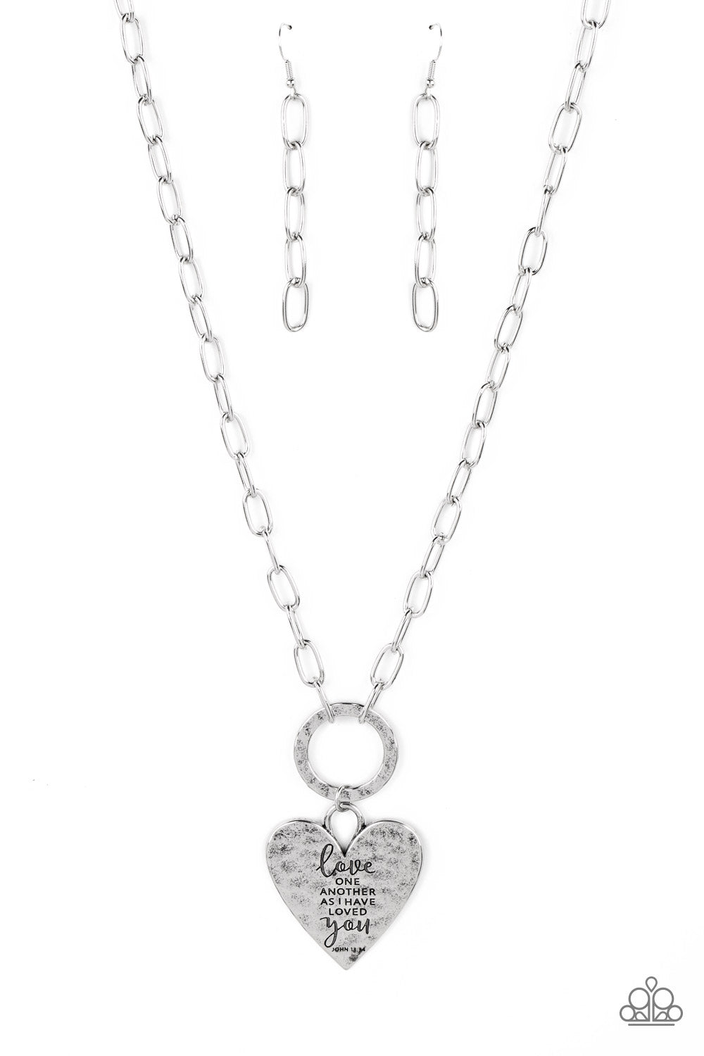 Brotherly Love - Silver Necklace - Paparazzi Accessories