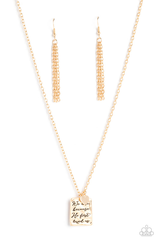 Divine Devotion - Gold Necklace - Paparazzi Accessories