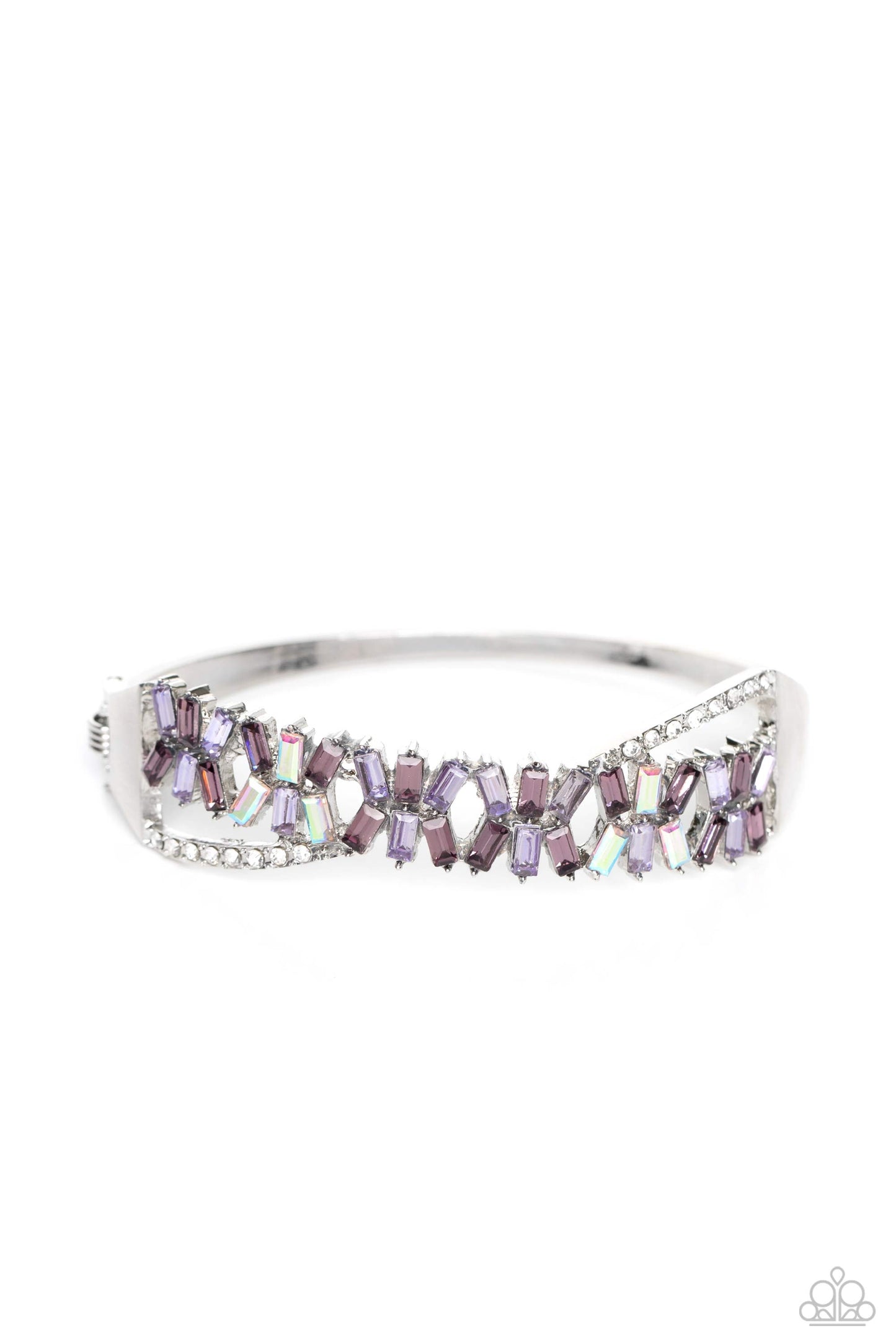 Timeless Trifecta Bracelet - Silver w/Purples