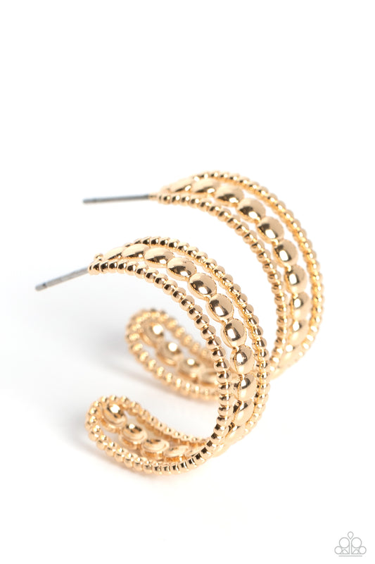 Dotted Darling - Gold Earrings
