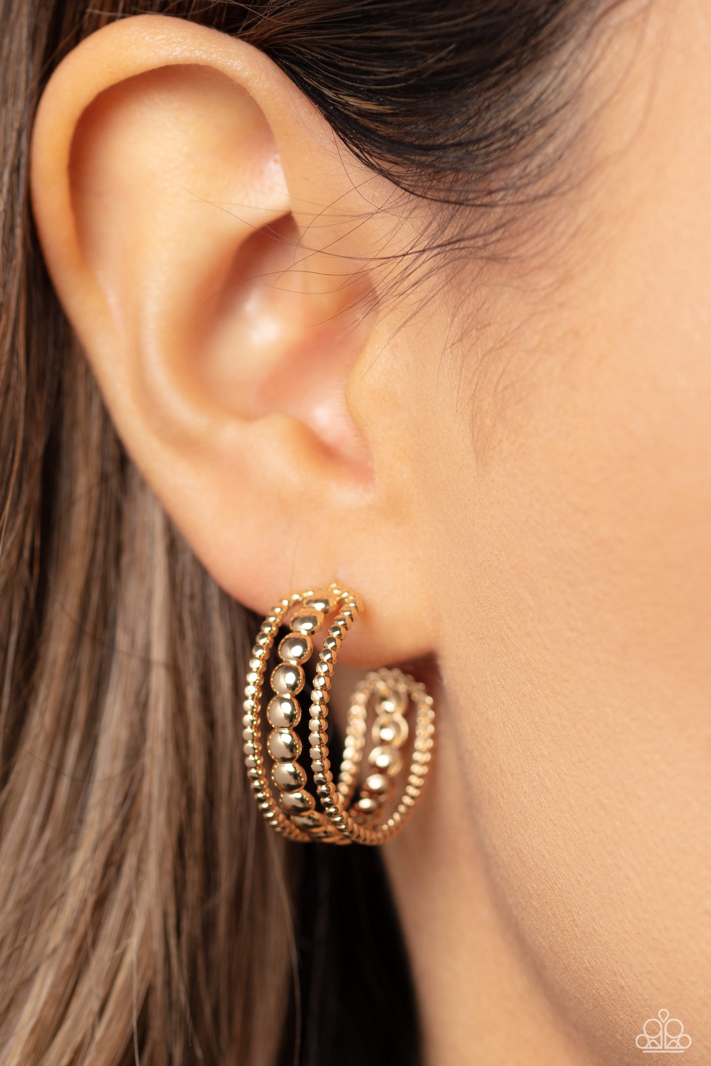 Dotted Darling - Gold Earrings