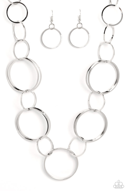 Shimmering Symphony Necklace - Silver