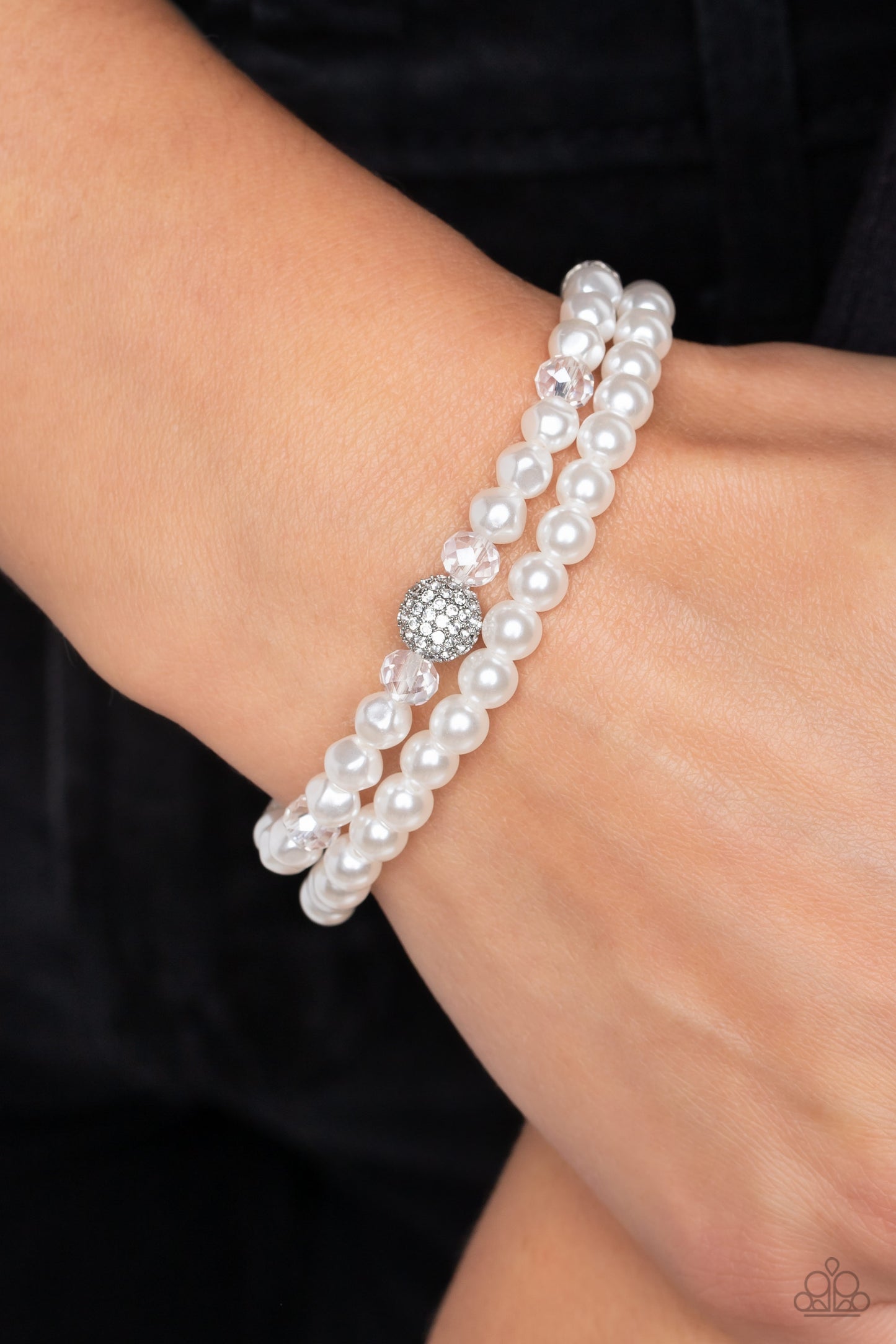 Countess Cutie  Bracelet- White Pearls