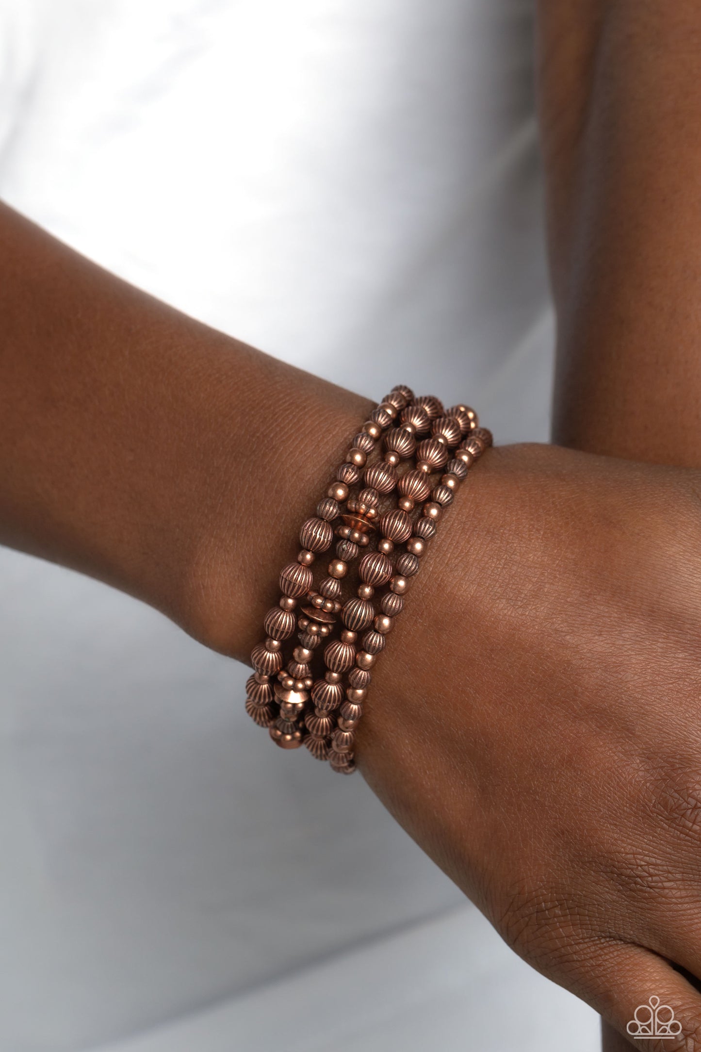 Striped Stack - Copper  Bracelet
