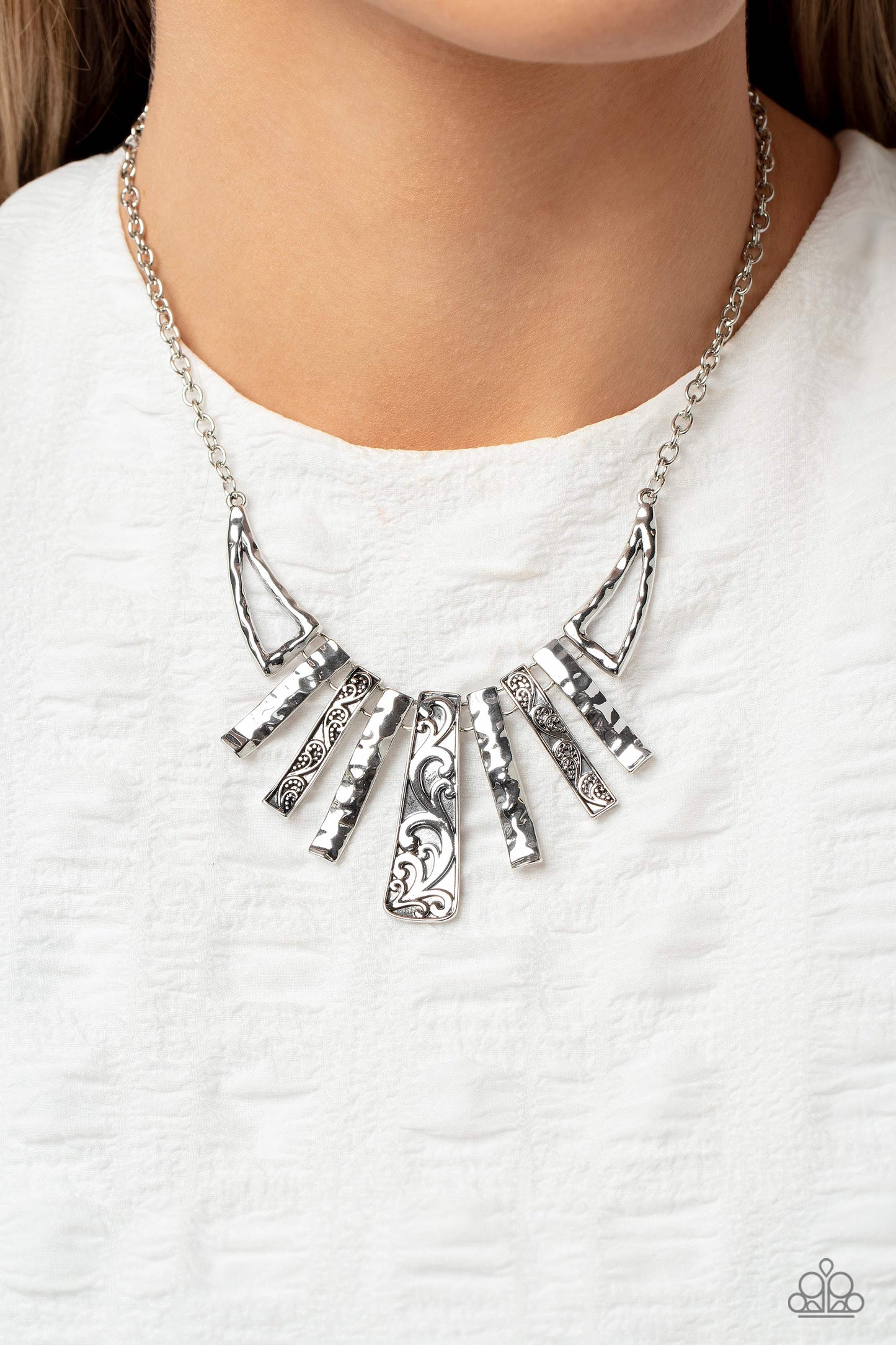 Paisley Pastime - Silver  Necklace