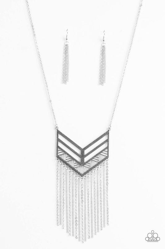 Alpha Attitude Silver Necklace