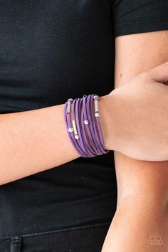 Back to Backpacker Purple Wrap Bracelet - Paparazzi Accessories