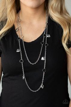 Chicly Cupid Silver Necklace - Paparazzi