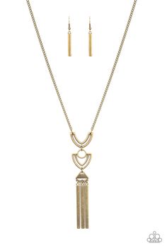 Confidently Cleopatra - Brass Necklace - Paparazzi Accessories