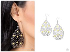 Delightfully Daisy Yellow Earrings