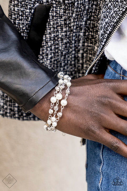 Every Vow and Then Pearl Silver Bracelet