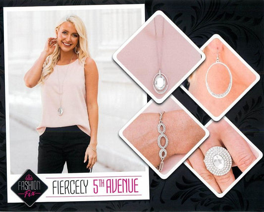 Fiercely 5th Avenue collection - Fashion Fix Set - Metro Must Have Silver Necklace Set