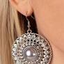 Glorified Glitz Silver Earrings - Paparazzi Accessories