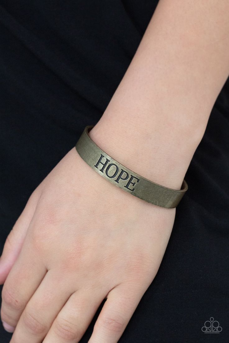 Hope Makes the World Go Round Brass Bracelet - Paparazzi