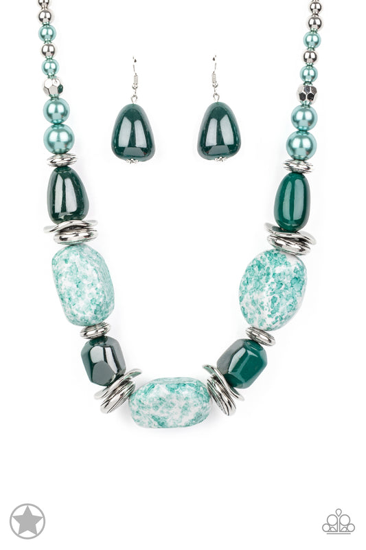 In Good Glazes Blue Necklace Blockbuster HR