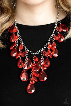 Irresistible Iridescence Red Necklace