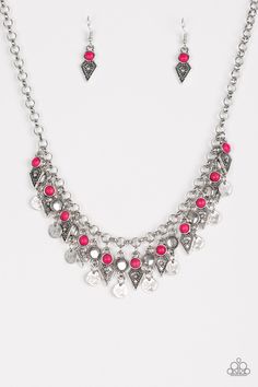 Jurassic Jamboree Pink Necklace