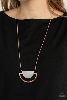 LUNAR PHASES  COPPER Necklace - Paparazzi