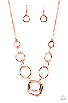 Linked Up Luminosity - Multi  Necklace - Paparazzi Accessories