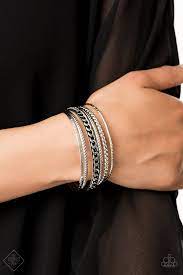 Mayan Mix - Silver Bangle Bracelet FF