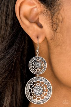 Merry Marigolds Silver Earrings FF