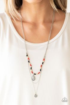 Mild Wild Silver Multi Necklace - Paparazzi