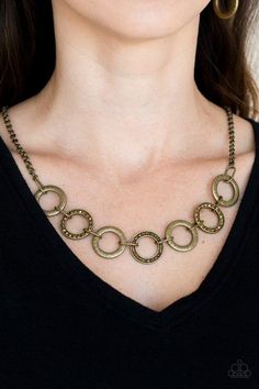 Modern Day Madonna Brass Necklace - Paparazzi