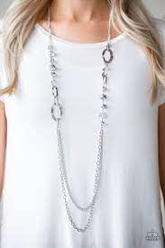Modern Girl Glam Silver Necklace