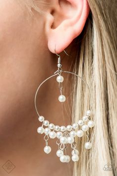 Now on Broadway Pearl Silver Earrings FF
