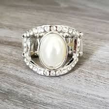 Radiating Riches White Ring