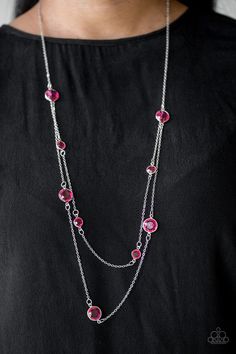 Raise Your Glass -Silver/Pink - Paparazzi Accessories