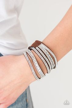 Rock Star Attitude Brown Wrap Bracelet HR