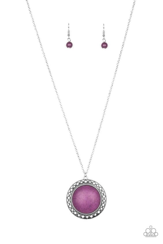 Run Out of Rodeo Purple Necklace