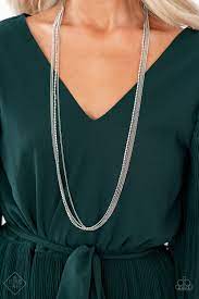 Sleek and Destroy Silver Necklace