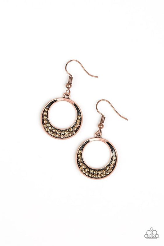 Socialite Luster copper earrings