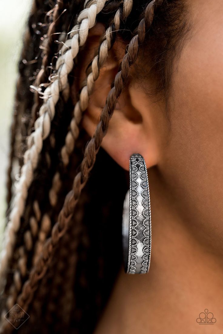 Textured Treasure Silver Earrings FF
