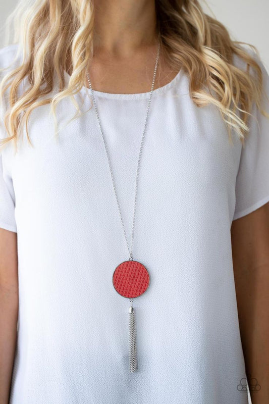 Wondrously Woven Red Necklace HR