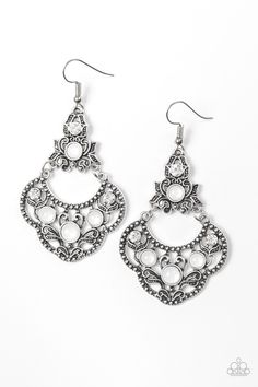 Garden State Glow Silver w/White Earrings